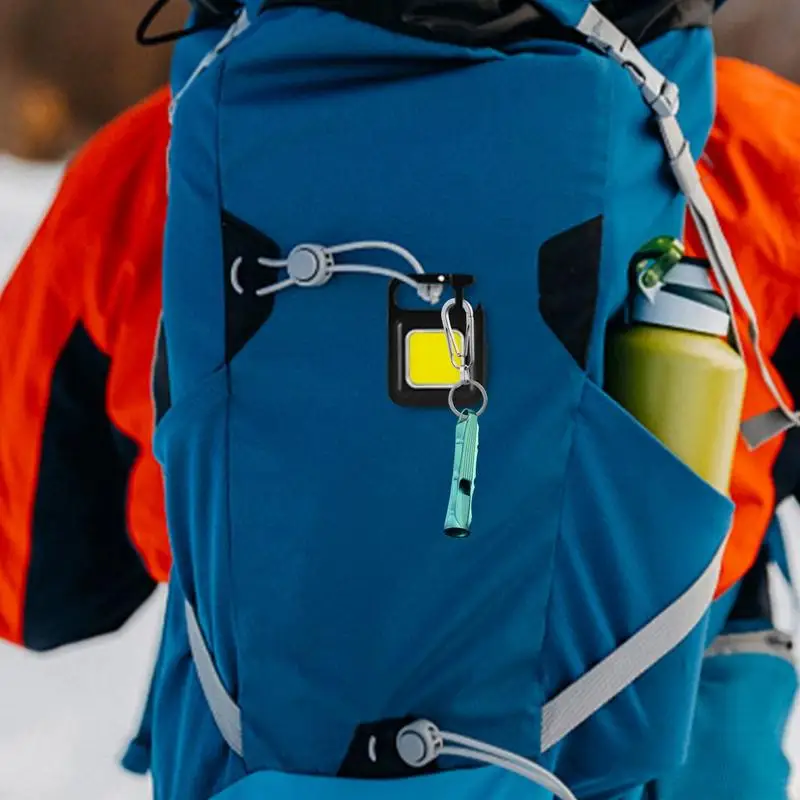 Sifflet de survie en plein air, sifflets de sécurité de survie polyvalents, collier portable, sifflets de signal de camping légers