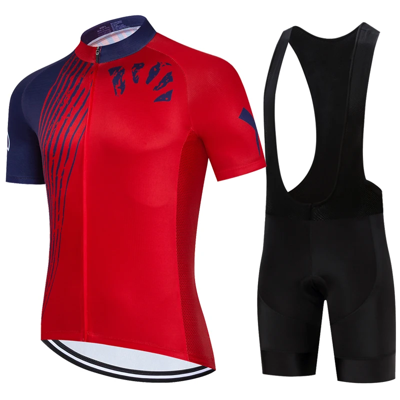 

New road bicycle short sleeved set, summer outdoor cycling suit, breathable and comfortable men's cycling clothing