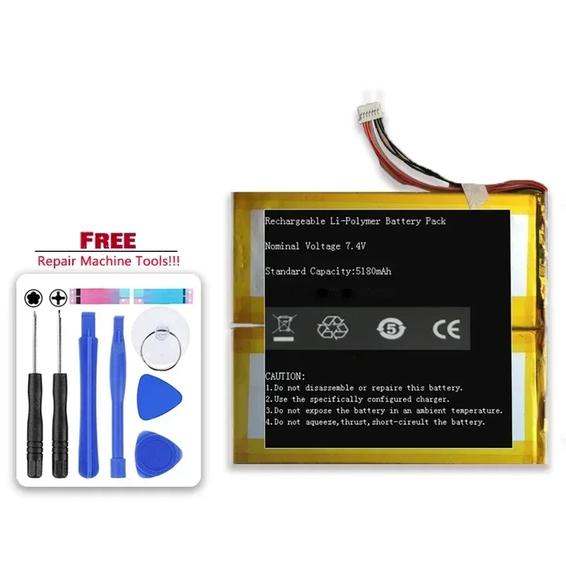 5180mAh Li-ion Battery For Chuwi Hi10 X Tablet PC Accumulator 7-Wire Plug Batteria + Tools