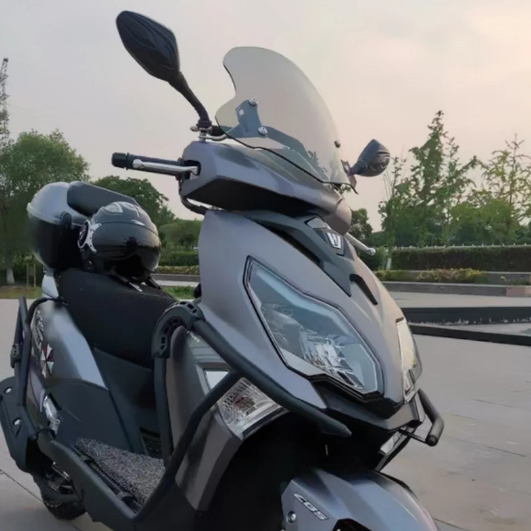 FOR Haojue UFD125 Scooter Front Windscreen Stainless Steel Bracket OEM Fit Rustproof Durable Wind Rain Guard Mod Parts