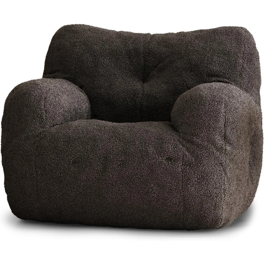 كرسي بين باج للكبار كرسي بين باج لغرفة المعيشة كرسي كيس القماش الكبير مريح كرسي كيس القماش المحشو للبالغين مع ملء تيدي #5