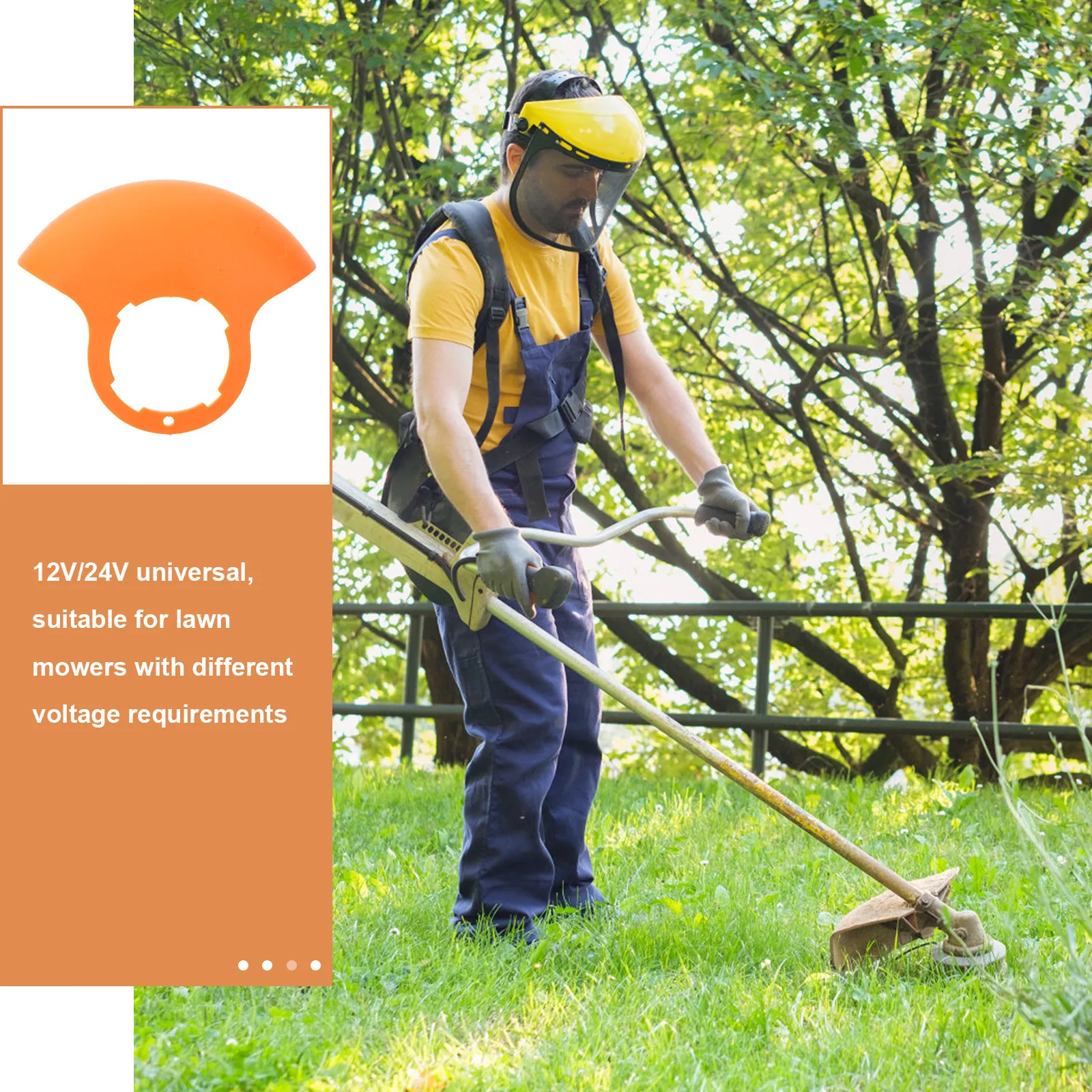 

12V 24V Cordless Lawn Mower Accessories Grass Shield Deflector Plate Guard Tractor Tool Voltage Efficient Mowing Scattering