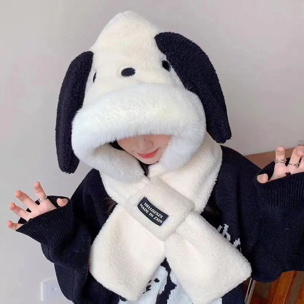 Anime Pochacco Cinnamoroll Peluche Cappello Sciarpa Guanti Sanrioed Kawaii Melody Inverno Caldo Carino Dolce Ragazza Studente Caldo Addensare Regalo