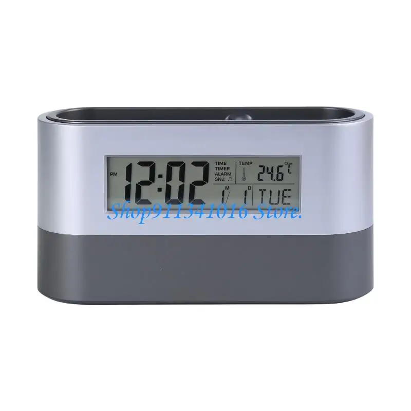 Tabletop Container Holder With Digital Display For Time Temperature And Date