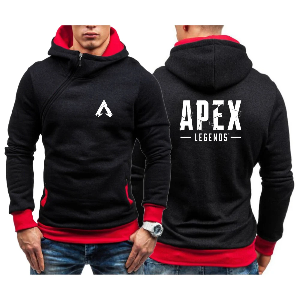 

Apex Legends Game Men's New Printed Spring Autumn Diagonal Zip Hoodies Sweatshirts Popular Sportswear Streetwear Pullovers Tops