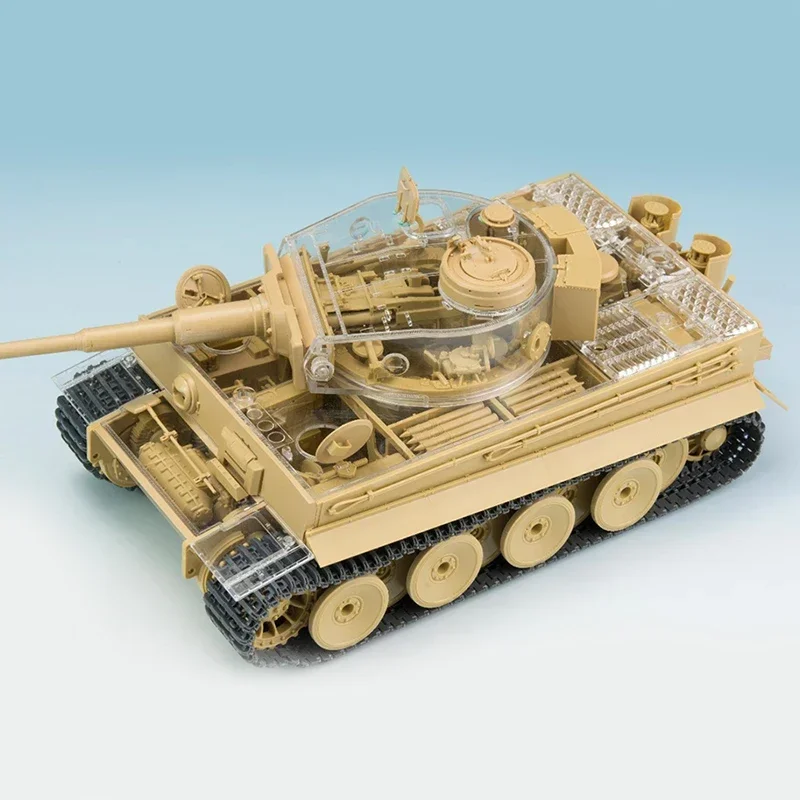 Ryefield RM5025 Model Kit tank assembly kit Tiger tank initial type full internal structure transparent car shell version 1/35