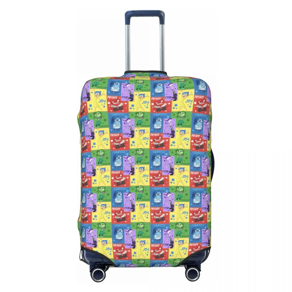 

Custom I-Insides O-Outs Cartoons Luggage Cover Protector Cute Family Travel Suitcase Protective Cover for 18-32 Inch