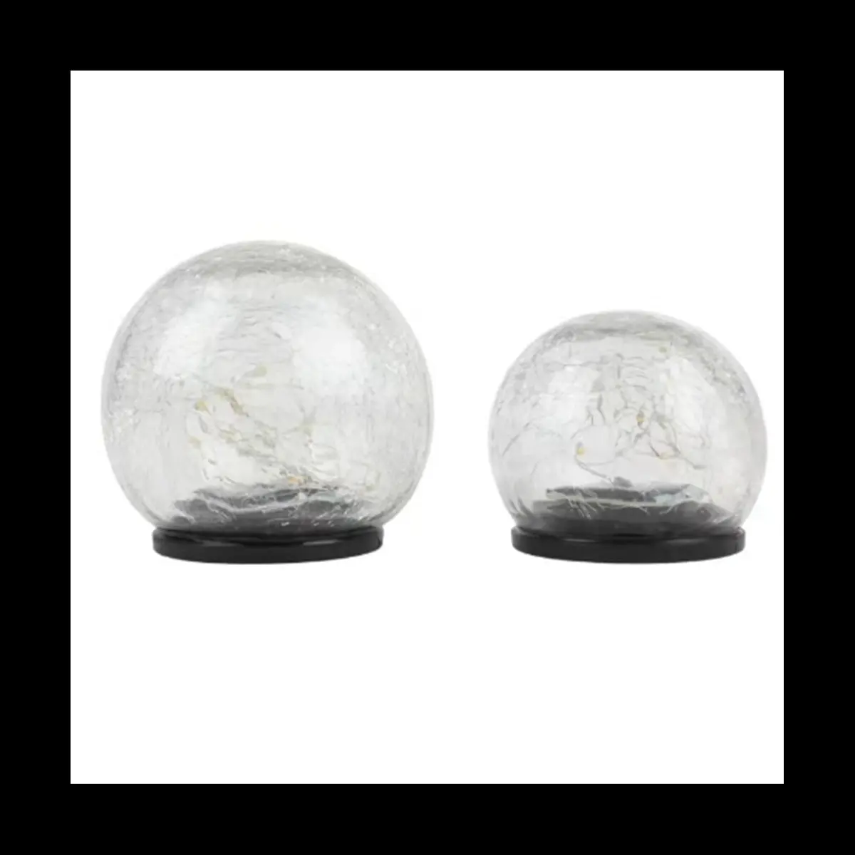 2 قطعة 10 سنتيمتر و 12 سنتيمتر الشمسية الكراك الأرض الكرة في الهواء الطلق مقاوم للماء حديقة في الشرفة المحكمة المشهد في الهواء الطلق/حديقة ضوء الزخرفية #1