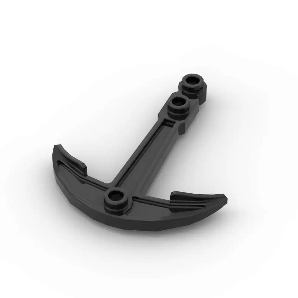 MOC 10PCS 95354 Boot Anker Zwei Top Löcher Bausteine 28979 Schiff Kompatibel Ziegel Partikel Idee Spielzeug Kinder Geburtstag geschenke