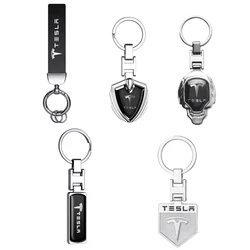 1Pcs 3D Metal/Leather Car Styling Keychain For Model 3 Model Y Model S Model X Badge Emblem Key Chain Key Rings Auto Accessories