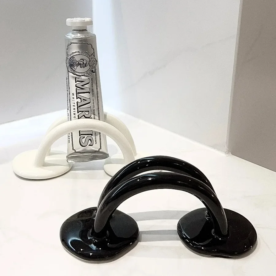Ceramic Bathroom Toothpaste Rack Bedroom Calendar Card Stand Facial Mask Pad Rack Desktop Decoration Multi-functional Storage
