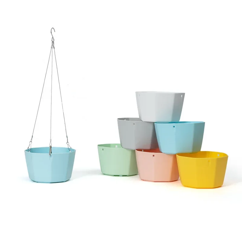 Hanging Automatic Water-absorbing Hanging Basin Desktop Hanging Basket Water Storage Hanging Plastic Green Dill Flower Pot