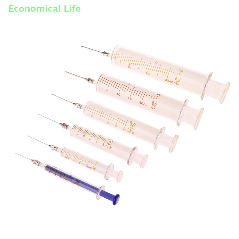 1/2/5/10/20/30ML Flux Metal Needle Transparent Glass Syringe For Mobile Phone Repair Mounting Oil Soldering Flux Syringe Tool