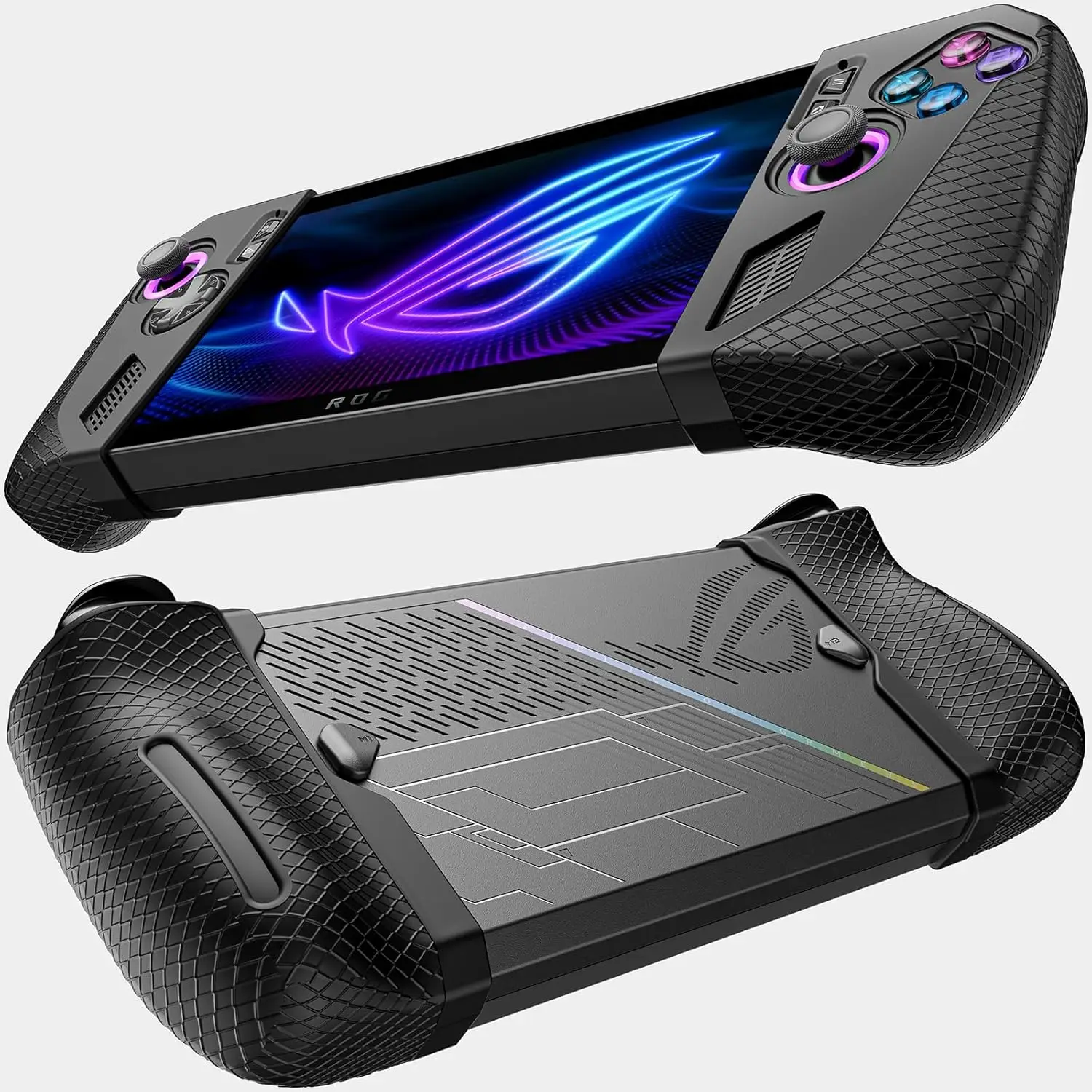 

Silicone Grip Protection Case for ROG Ally X,Rog Ally X Accessories, Silicone Sleeve Set (one Left and one Right) for ROG Ally X