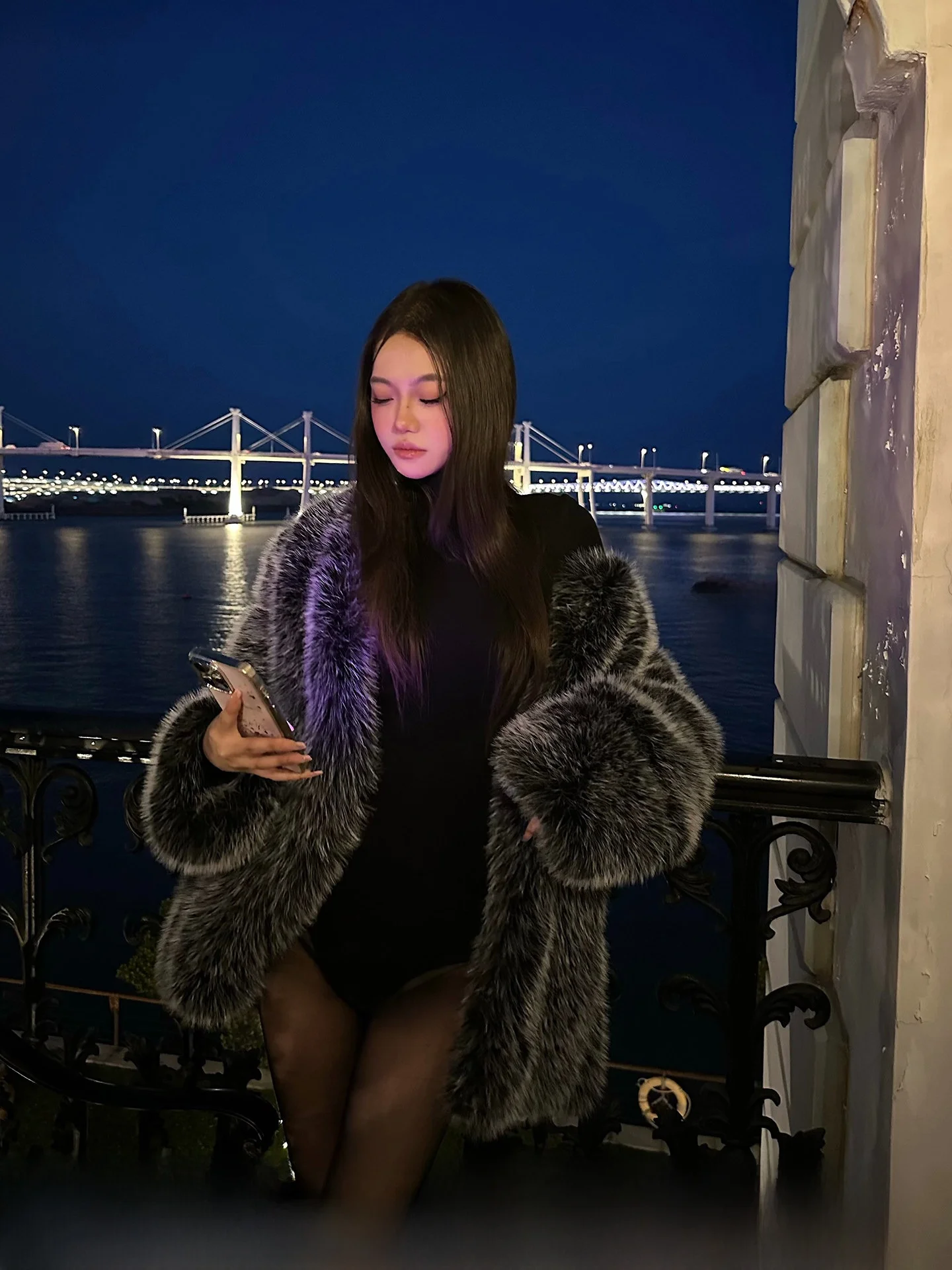 

Spicy Girl Design Loose Fur ort Coat Women's Autumn Winter Faion Outerwear Casual Long Sve Leather Jaet Coat