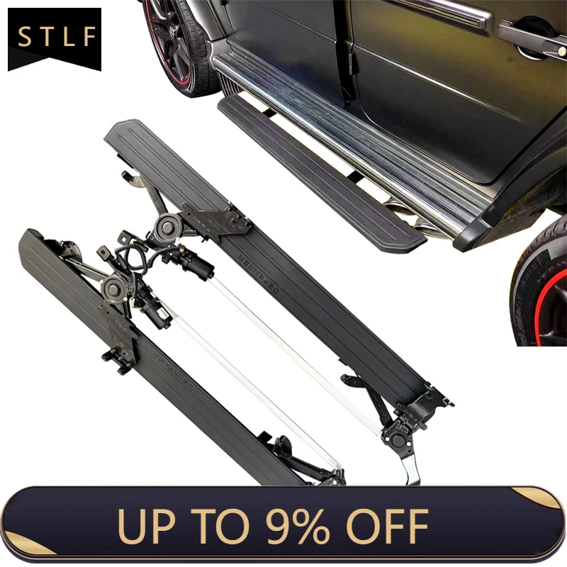 

Electric Running Boards Retractable Aluminum Alloy For Mercedes G Class 2019+ Side Steps with Carry Bag