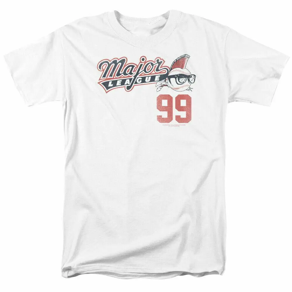 

Major League 99 T Shirt Licensed Comedy Baseball Movie Classic Sports Tee White