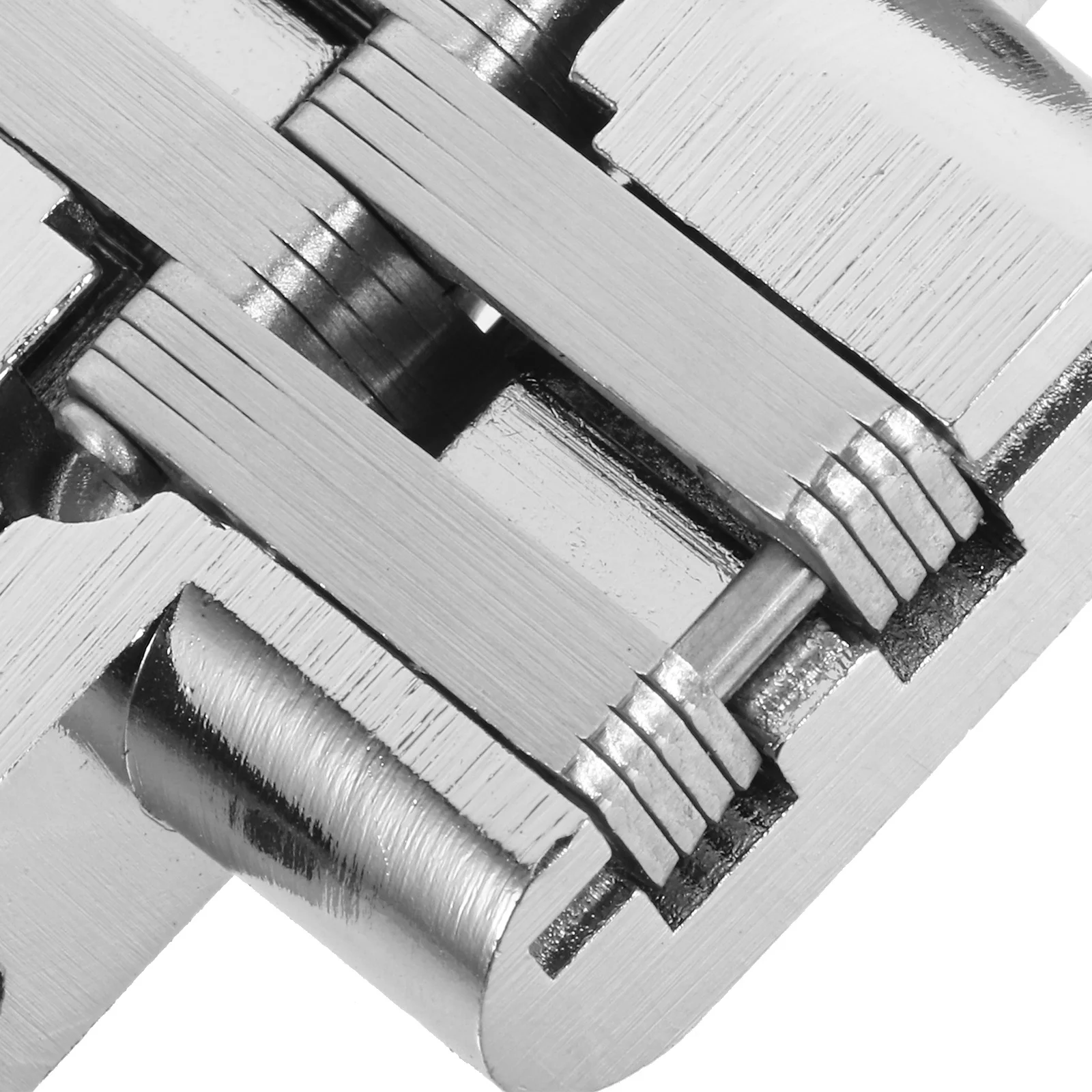 مفصل باب غير مرئي مخفي عالي التحمل قابل للطي، مفصل خزانة ملابس مخفي متقاطع، معدن متين صامت، سهل التركيب #3