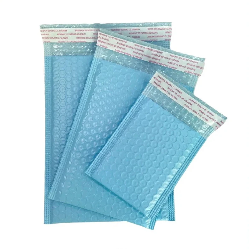 

20Pcs Blue Poly Bubble Mailer Self Seal Padded
