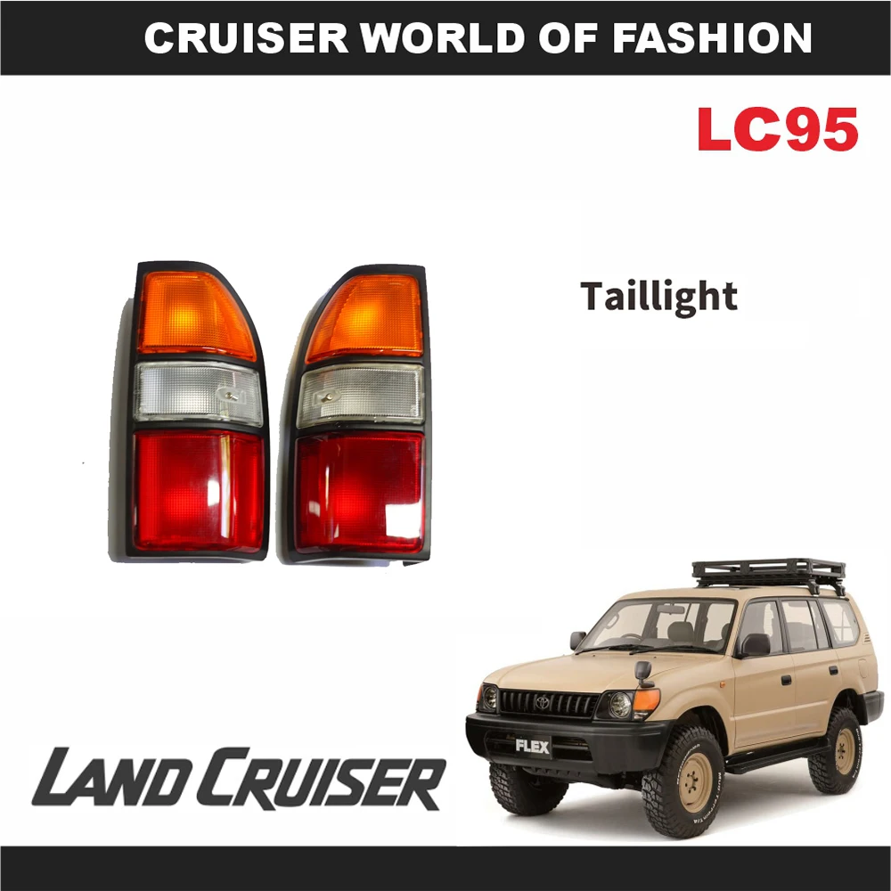 Tail Light Assembly For Toyota LC95 Land Cruiser Tail Light Tricolor Prado 95 Taillight Original Car Accessories