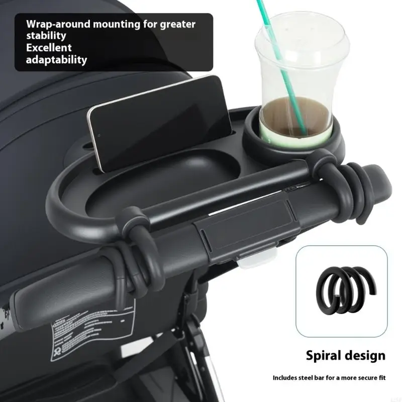 Winding Installation Strollers Accessory Tray for Convenient Meals Outdoor Activity Essential Storage Tray 425F