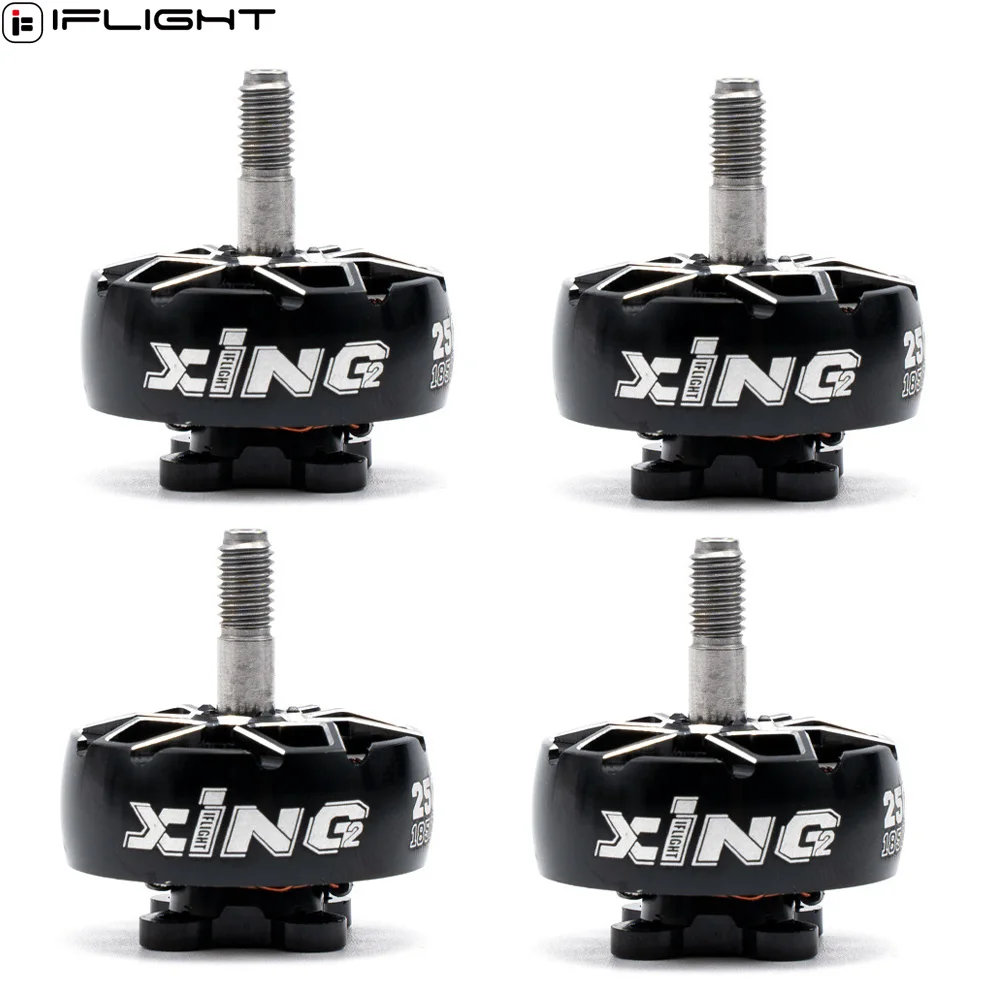 

IFlight XING2 2506 1500KV 1850KV 6S Black Brushless Motor Long Range with 5mm titanium alloy shaft for RC FPV Drone 6inch