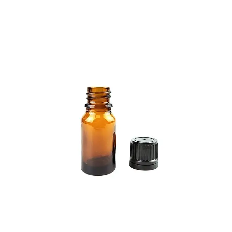 Wholesale Amber/Green/Blue/Clear Anti-theft Glass Essential Oil Bottle with Theft-proof Security Cap and Insert Dropper Plug