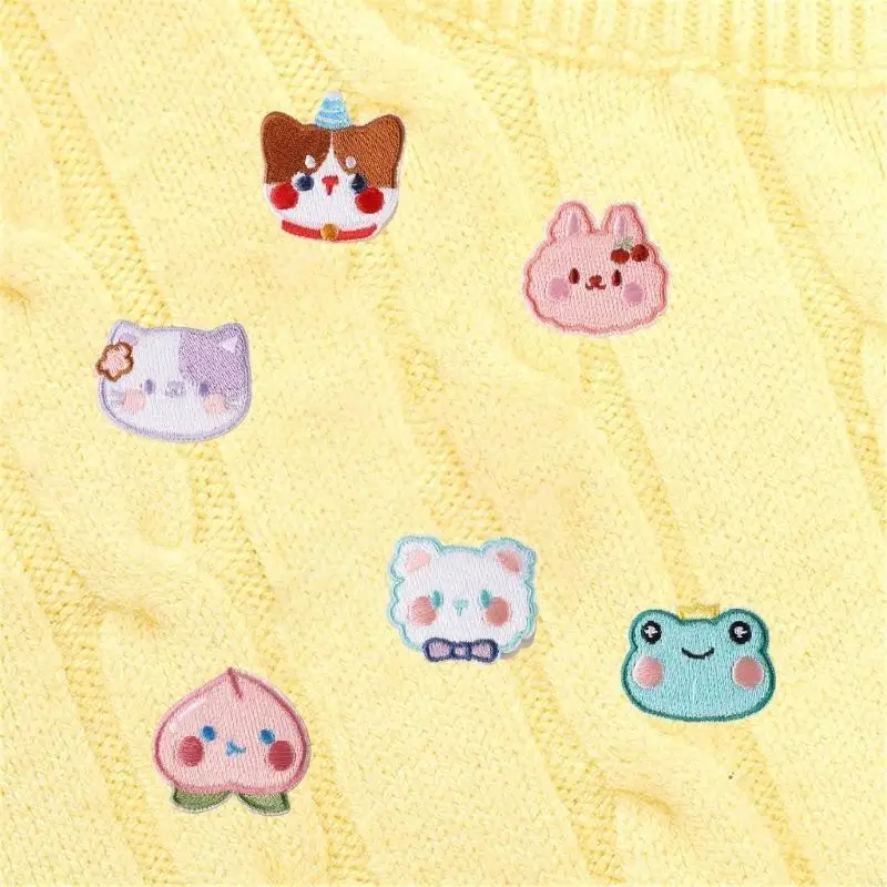 12 stuks dierenpatches zelfklevende patches sticker nosewing voor kleding hoed en accessoires decoratie voor kledingreparatie