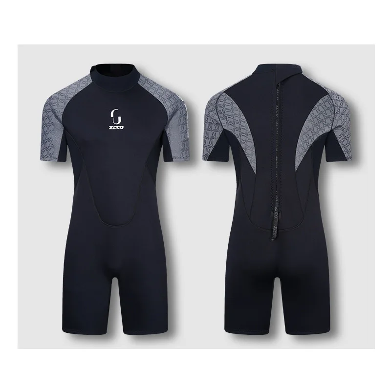 Wetsuits for Men/ Women, Back Zip 3mm Neoprene One-piece Shorty Diving Surfing Snorkeling Kayaking Suit, Cold Water Sportswear