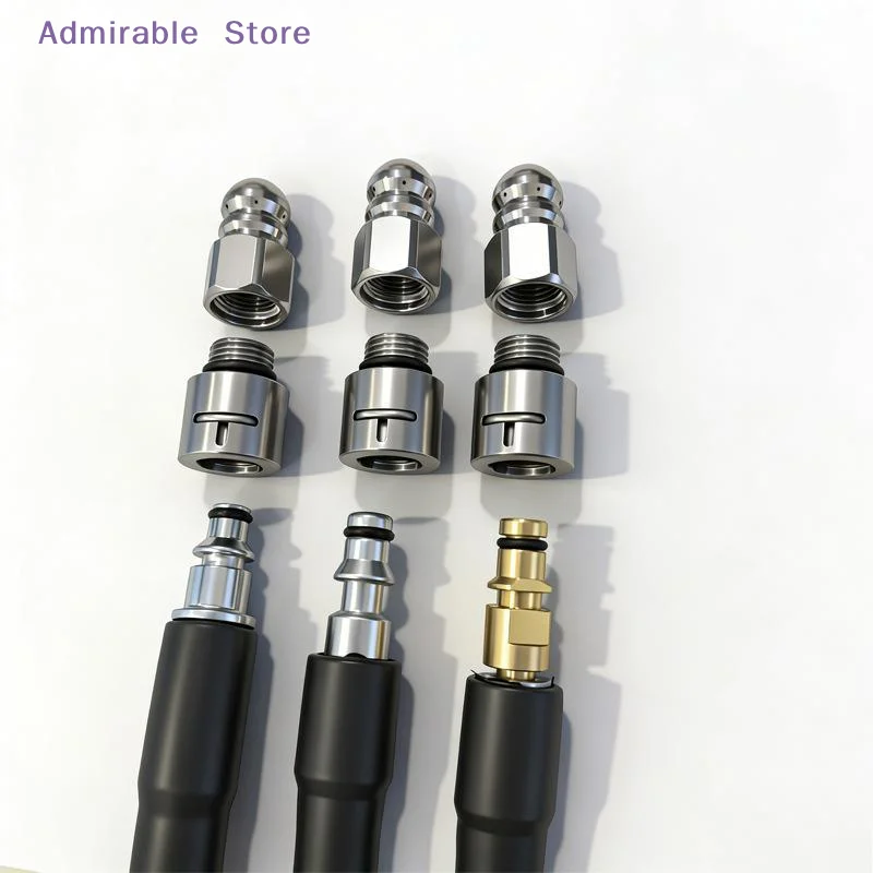 [W]Pressure Washer Adapter Nozzle Tips 1Pcs 1/4 3/8 Inch K Series Fit For Karcher Lavor Quick Connect Car Cleaning Tool