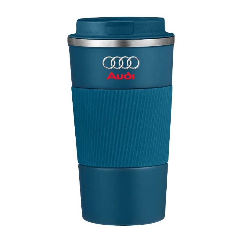 1 Stück Auto-Emblem Thermobecher Kaffeetasse Thermosbecher für Audi A4 A3 A5 A6 A7 A8 Q3 Q5 Q7 Q8 B5 B6 B7 B8 B9 Q7 8P 8V 8L