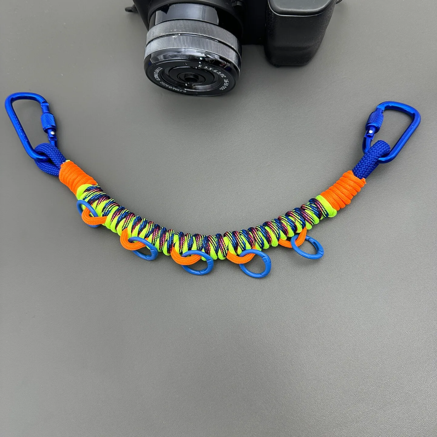 Handmade Outdoor Mountaineering Bag Expansion Lanyard DIY Woven Pendant Backpack Multi-Purpose Decorative Transformation Rope