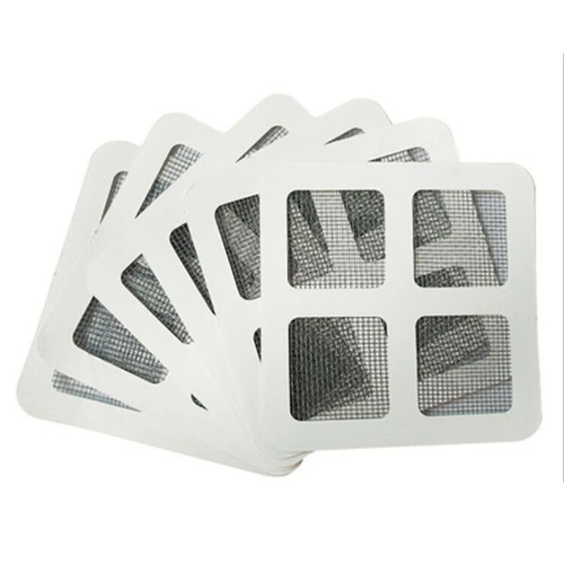 

100 Pieces Of Door And Window Screen Repair Kit, Mesh Screen Repair Sticker, Self-Adhesive Replacement Film For Repair