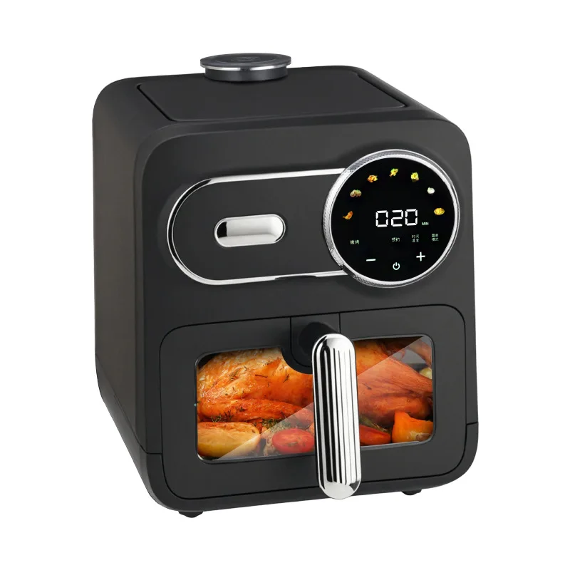 تكون مناسبة لمقلاة الهواء المنزلية الجديدة سعة 6 لتر مقلاة هوائية ذكية تعمل باللمس قابلة للتخصيص