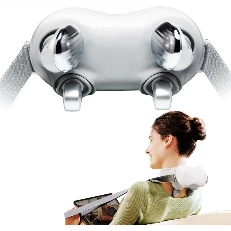 H7 Shiatsu Neck Massager for Pain Relief Deep Tissue,4D Electric Kneading Massager with Heating Relax