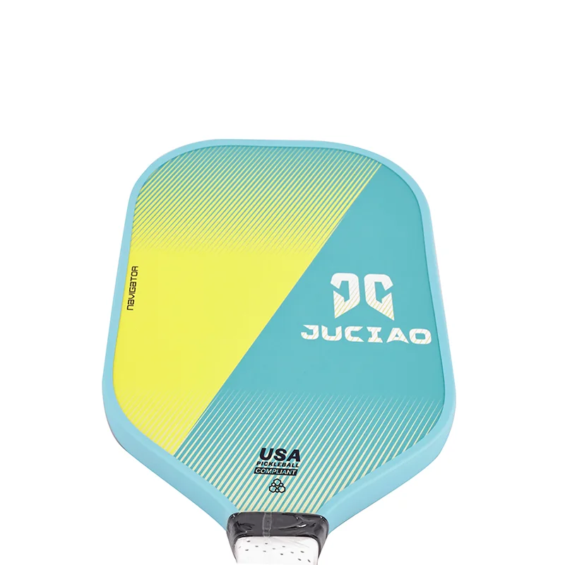 Pickleball Paddle سطح من ألياف الكربون (CFS) حبيبة عالية وتدور مع قلب قرص العسل من مادة البولي بروبيلين مقاس 16 مم مناسب للمبتدئين