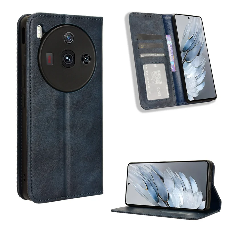 For Nubia Z50S Pro Case Wallet Flip Style PU Leather Phone Bag Cover For ZTE Nubia Z50S Pro NX713J With Photo Frame