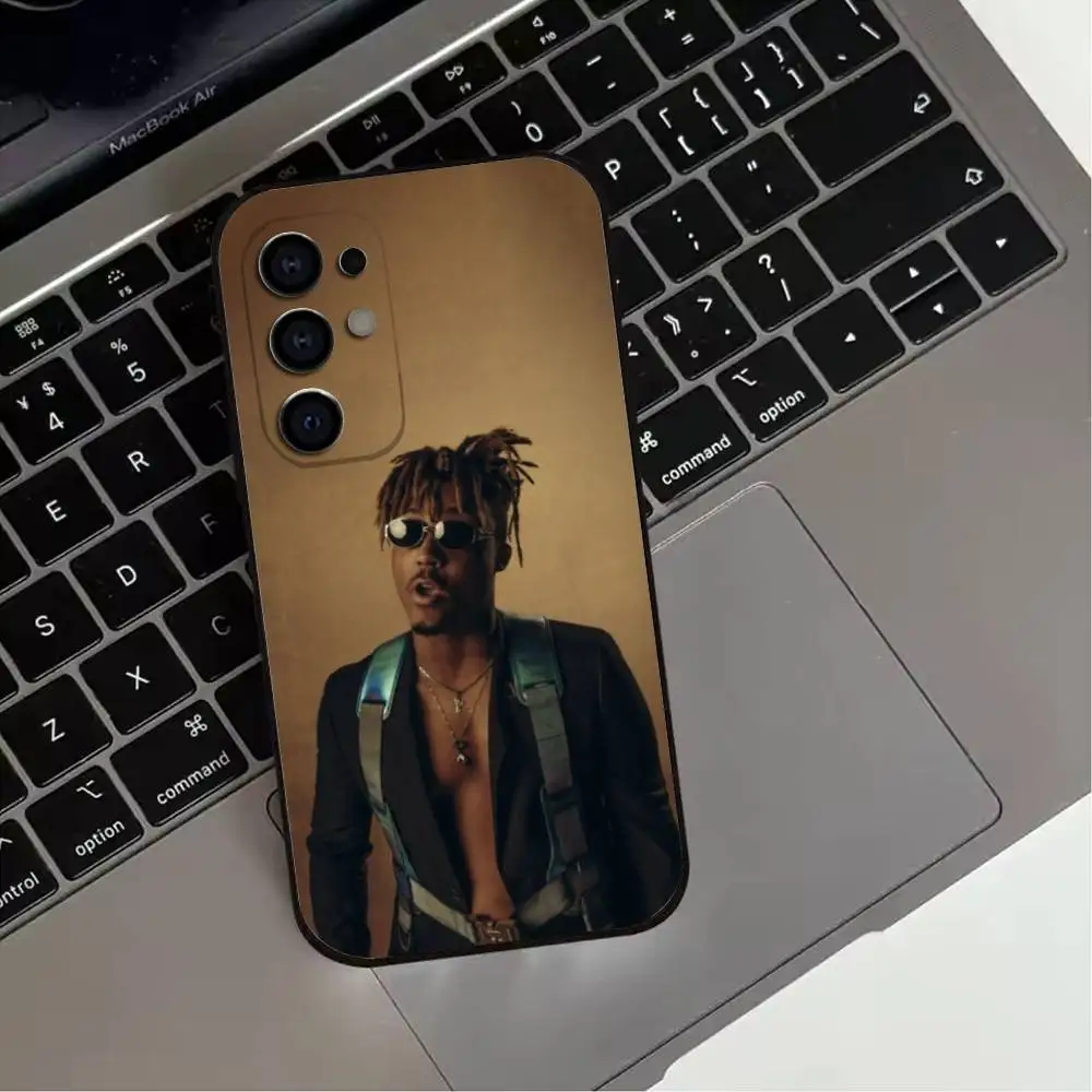 حافظة هاتف Cool Boy J-Juice W-WRLD 999 لهاتف سامسونج S25,S24,S21,S22,S23,S30,Ultra,S20,Plus,Fe,Lite,Note,10,9,5G غطاء أسود