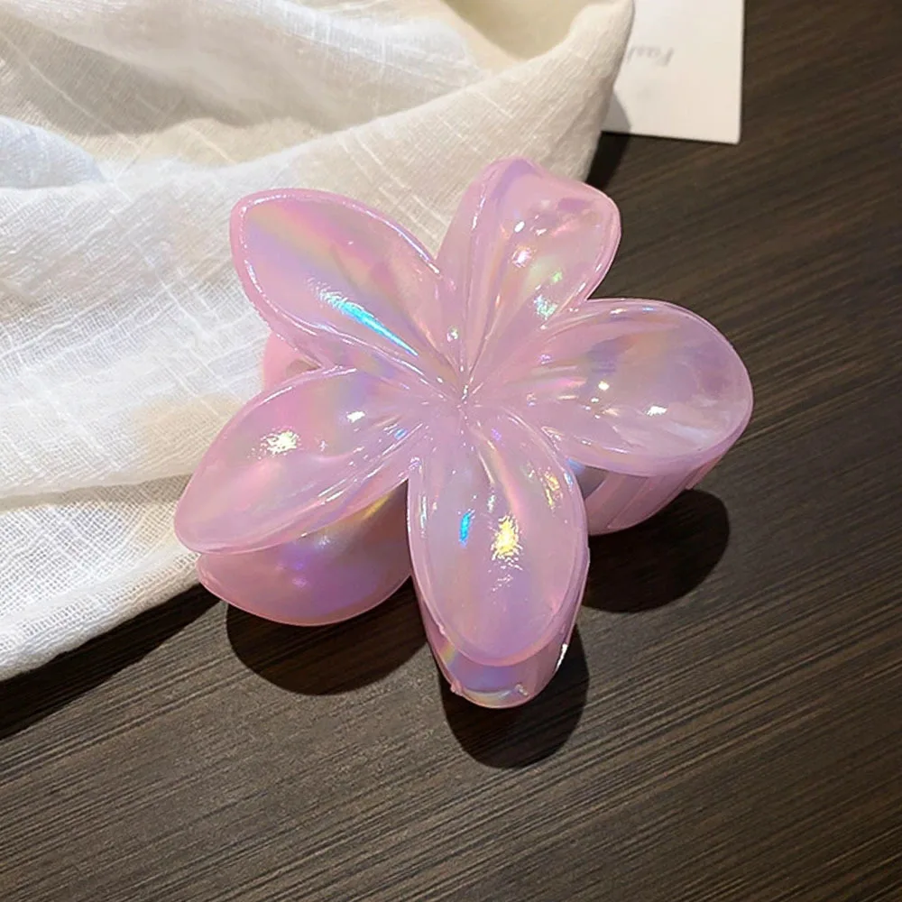 1/6 шт., цветные акриловые цветы допамина, когти для волос для женщин, простые пригородные заколки в виде акулы, милые аксессуары для волос для девочек