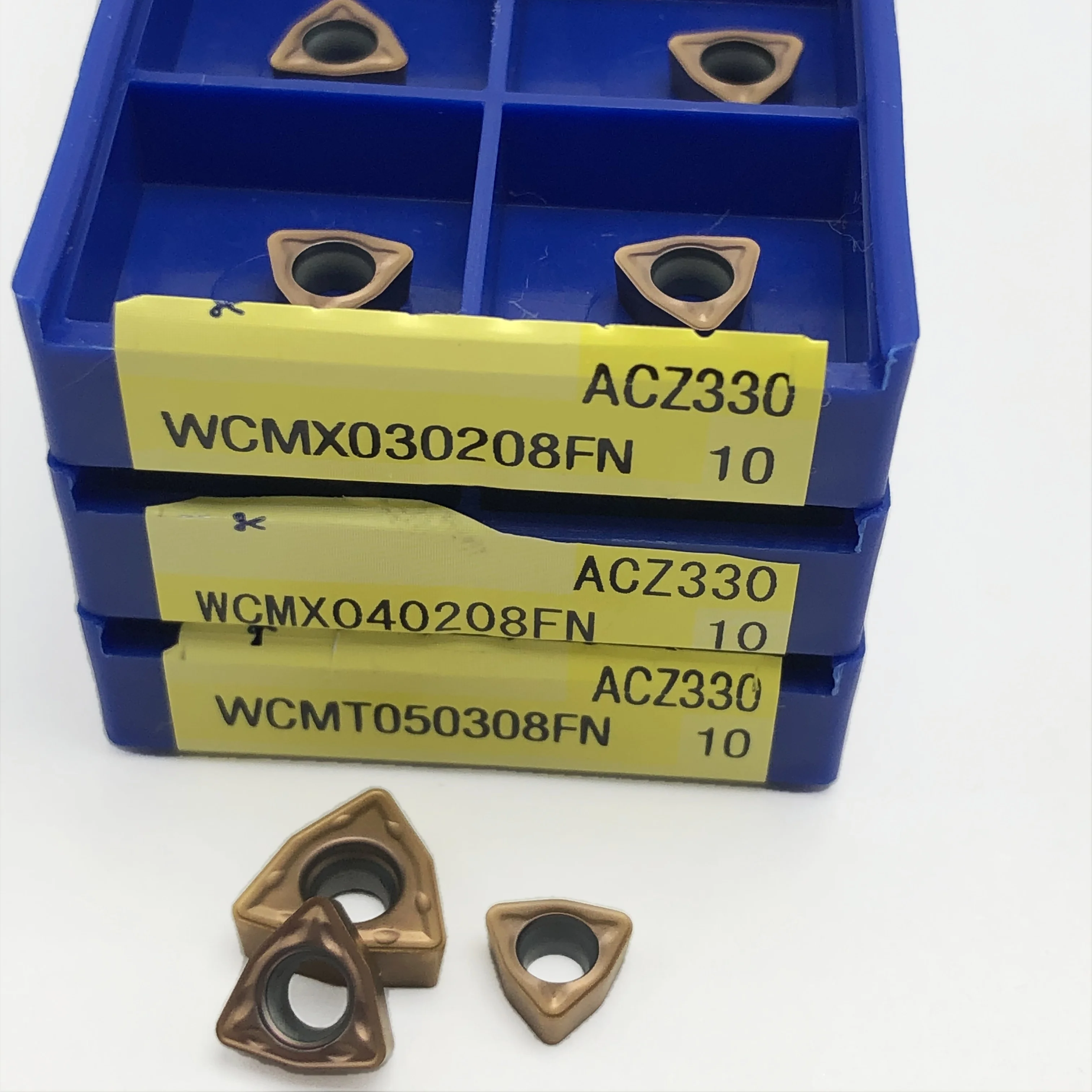 Herramienta de corte de torno CNC, 100% Original, WCMX030208, WCMX040208, WCMT050308, WCMT06T308, WCMT080412FN, ACZ330