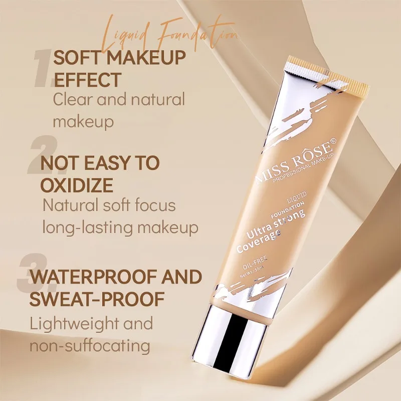 คอนซีลเลอร์รองพื้นควบคุมความมันและติดทนนาน Brighten Face Eyes Dark Acne Cover Cream Face Base Makeup คอนซีลเลอร์แต่งหน้า