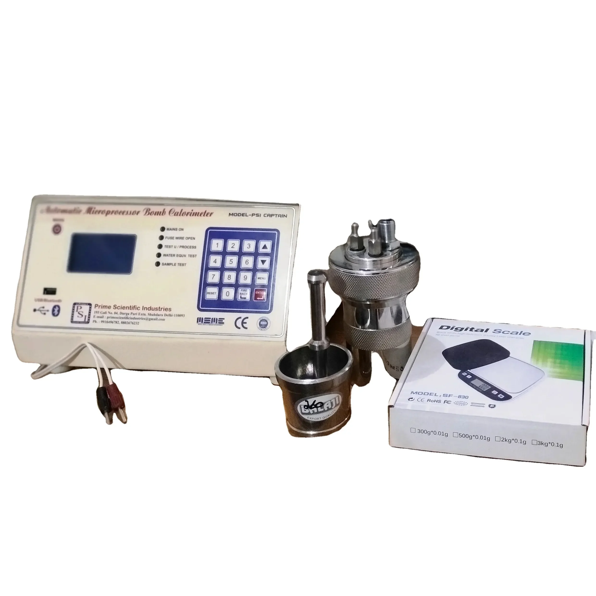 GCV Testing Machine with all accessories & Consumables items Low Maintenance Original Prime Scientific Industries Make