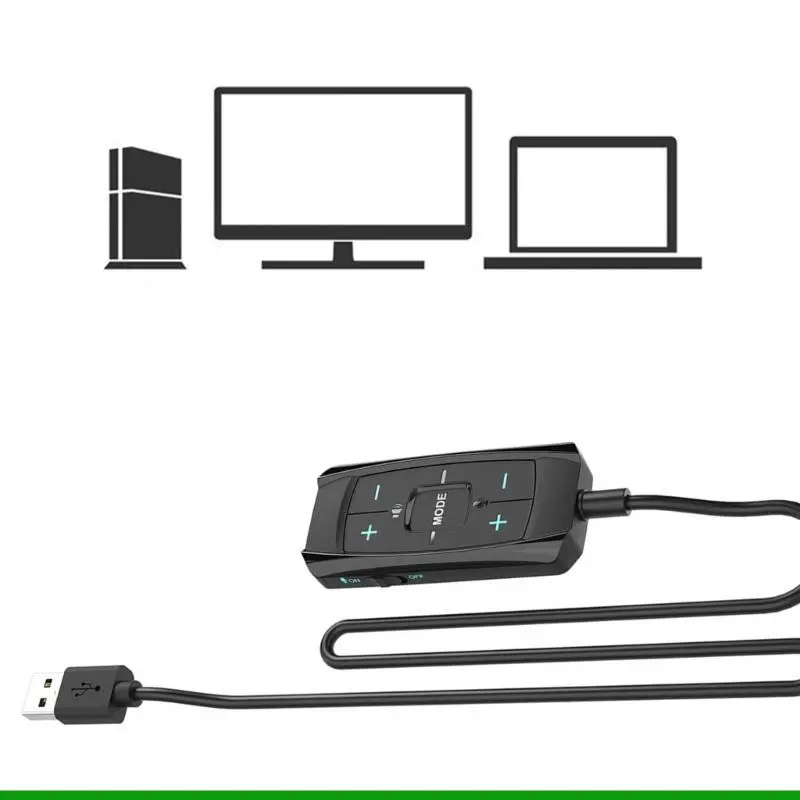 

U55C USB-адаптер звуковой карты 7.1 Surround для игровых гарнитур ПК, микрофон