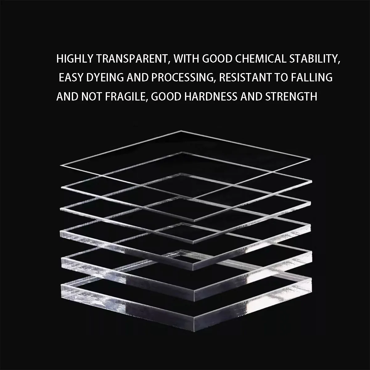 Clear Acrylic Sheet Transport Acrylic Panel Board High Transparent Plexiglass Plate
