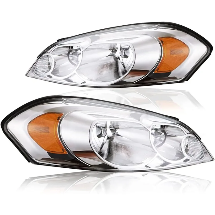 مجموعة المصابيح الأمامية مع مصابيح متوافقة مع تشيفي مونتي كارلو 0607 وإمبالا المحدودة 20142016 لتعزيز القيادة الليلية الآمنة #1