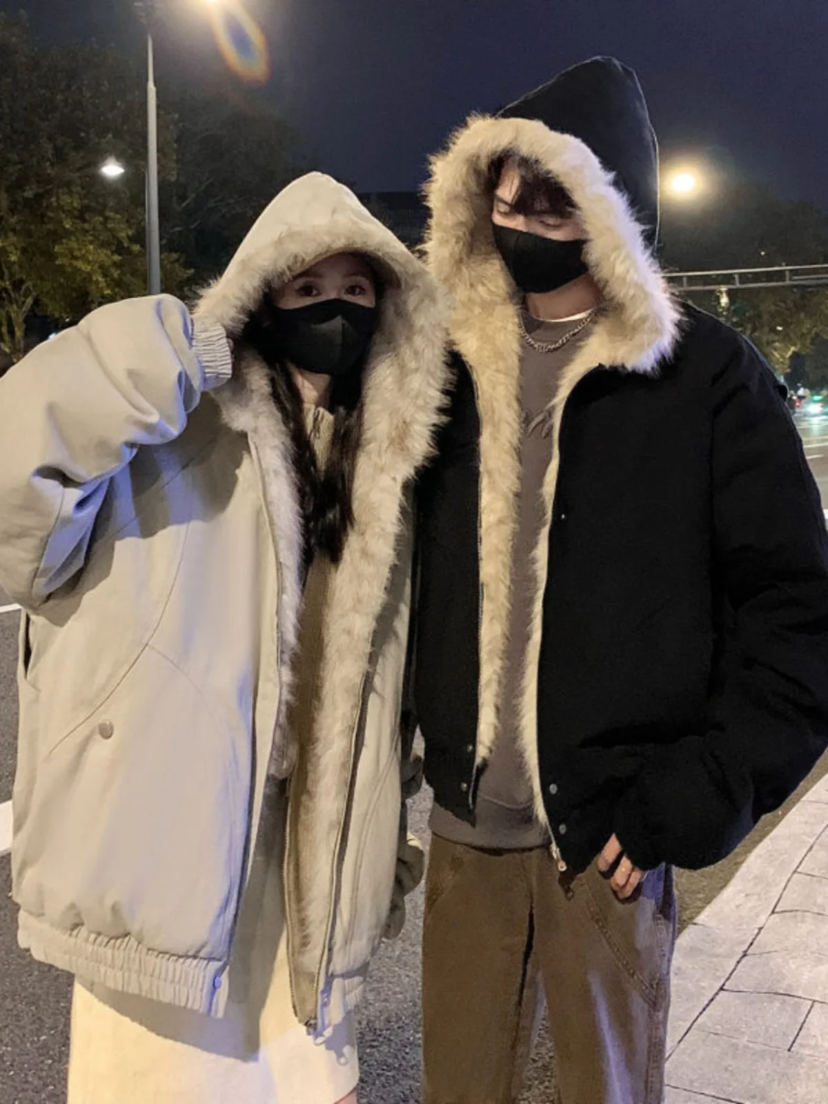 

Ретро-американская утепленная хлопковая куртка с капюшоном для мужчин, зимняя теплая рабочая одежда, верхняя одежда для пар, молодежная свободная куртка на молнии