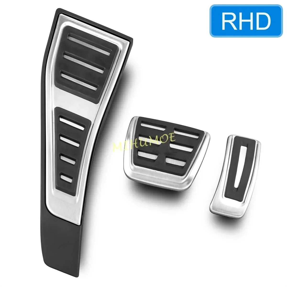 

Резиновая автомобильная подставка для ног из нержавеющей стали с RHD, чехол на педаль тормоза акселератора для Audi A4 B9 A5 2024 2023 2022 2017-2025 гг.