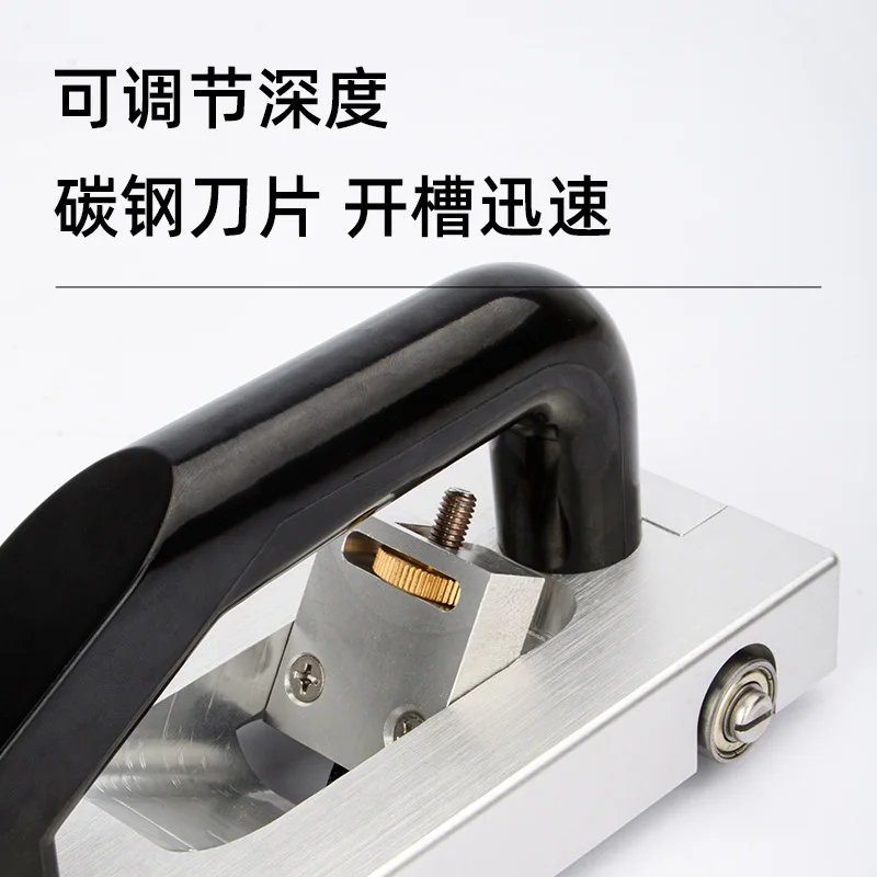 PVC Plastic Floor Slotting Knife Guide Wheel Floor Leather Welding Construction Tools Floor Slotting Manual Slotter