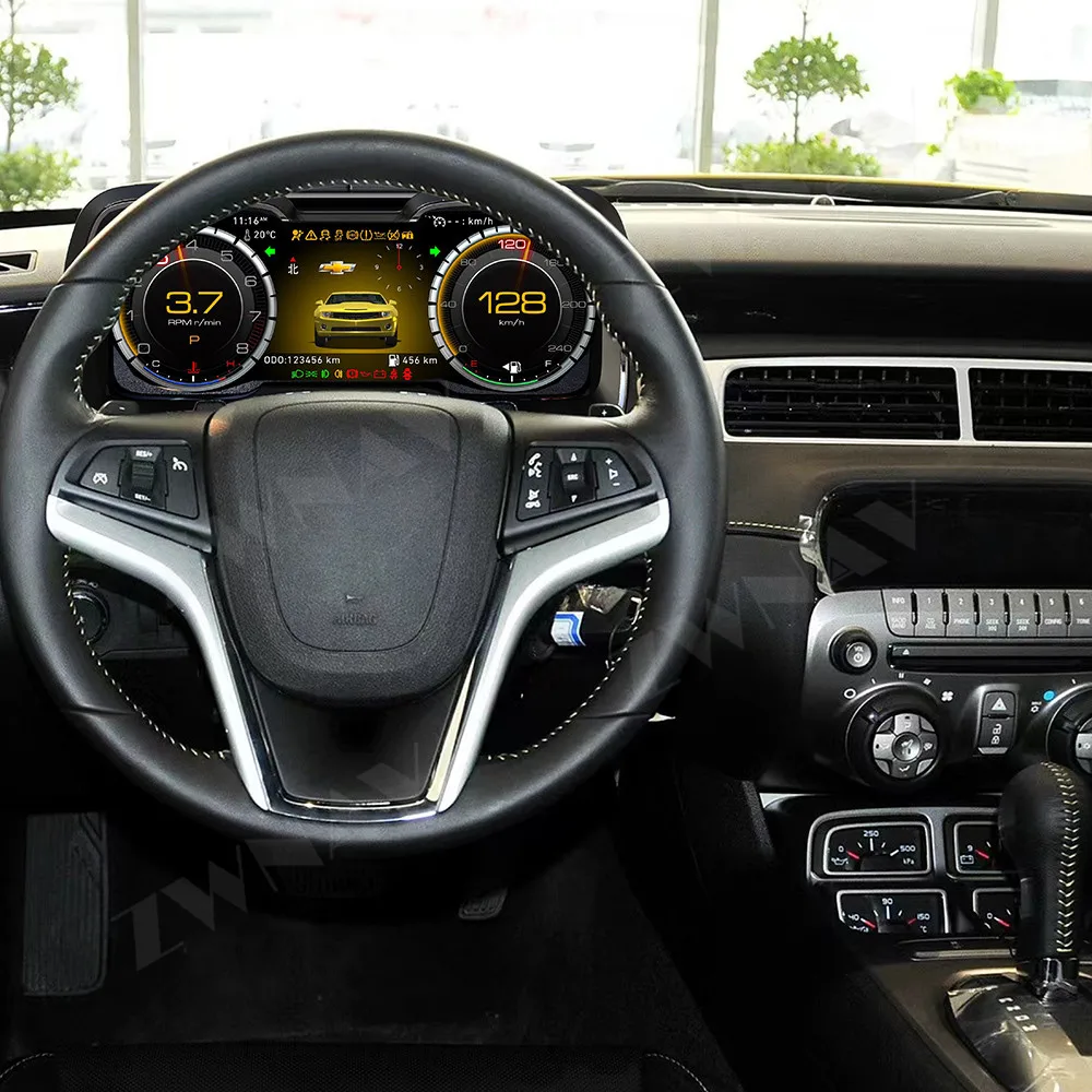 

Digital Dashboard Cluster For Chevrolet Camaro 2010-2015 Instrument Panel Cockpit Speedometer Upgrade Smart Cluster