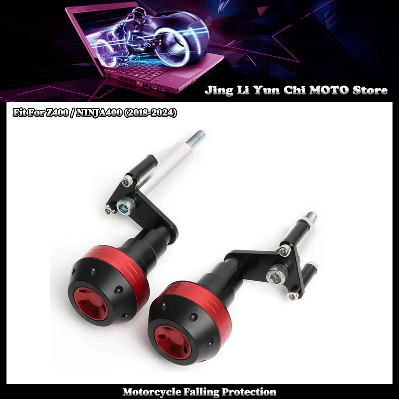 

Защита от падений для мотоциклов KAWASAKI NINJA400 Z400 Ninja 400 2018-2024: слайдер рамы, защита обтекателя, краш-пады